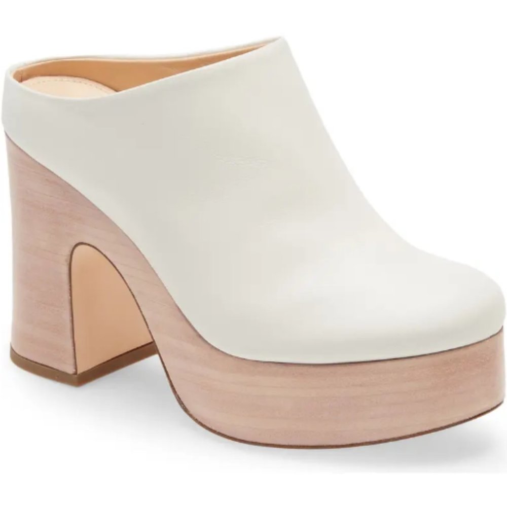 AGL Sista Leather Platform Clog